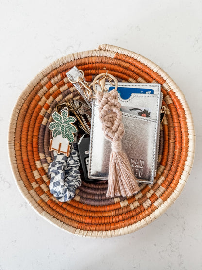 "Ella" Macrame Keychain (Light Pink)