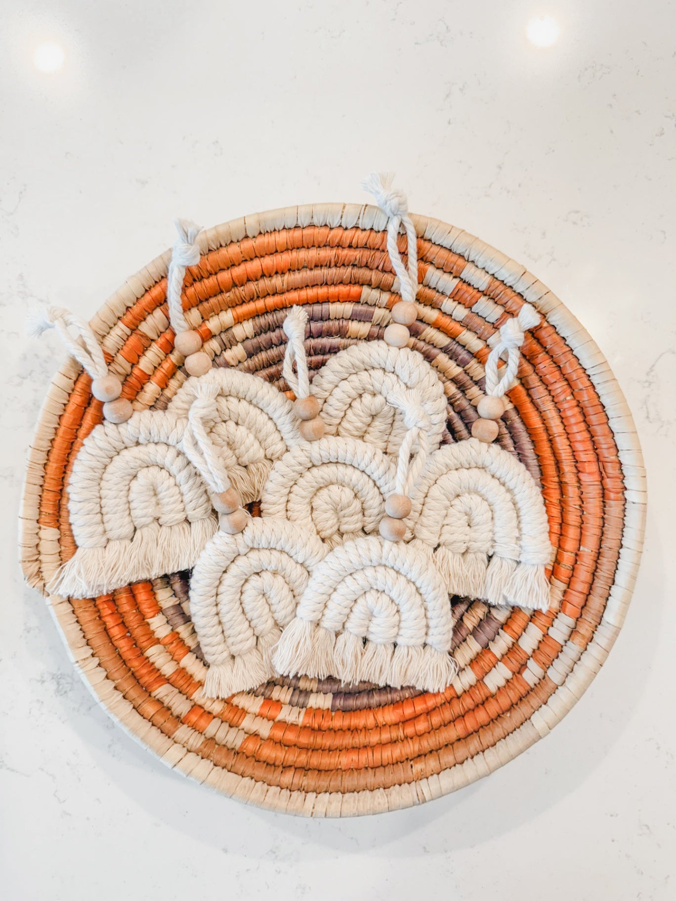 "Rainbow" Macrame Accessory/Keychain