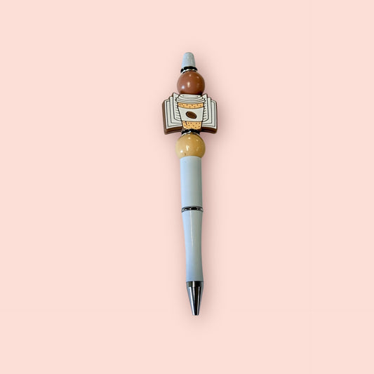 Book and coffee pen