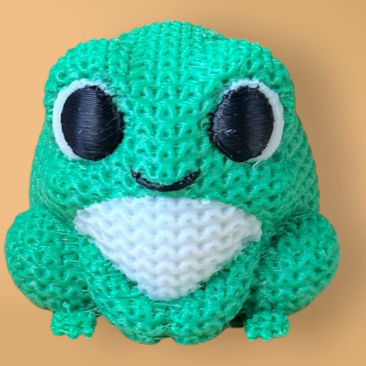 3D Printed Knitted Froggie