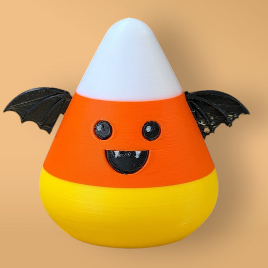 3D Printed Batty Candy Corn Figurine