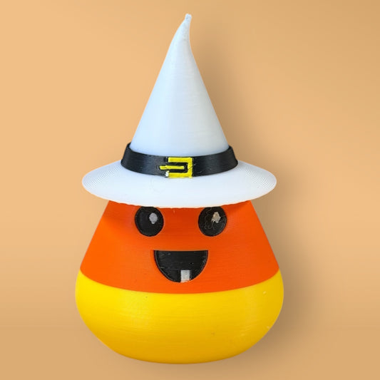 3D Printed Witchy Candy Corn Figurine