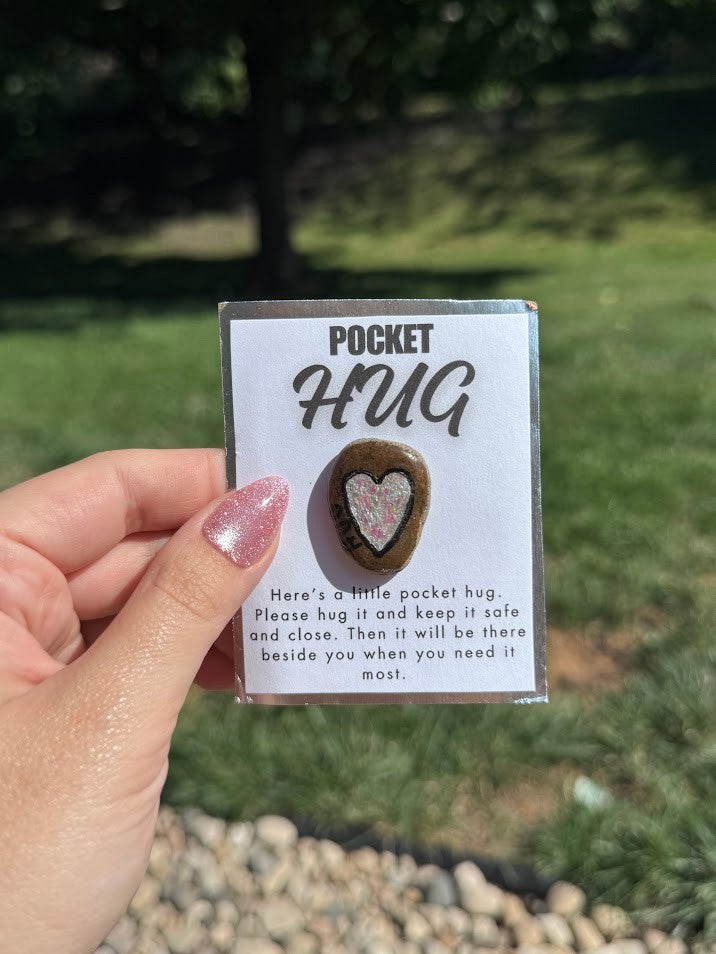 Silve Pocket Rock – Natural Rock with Uplifting Message – Handmade