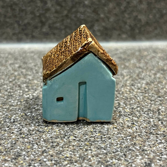 Miniature House - Aqua