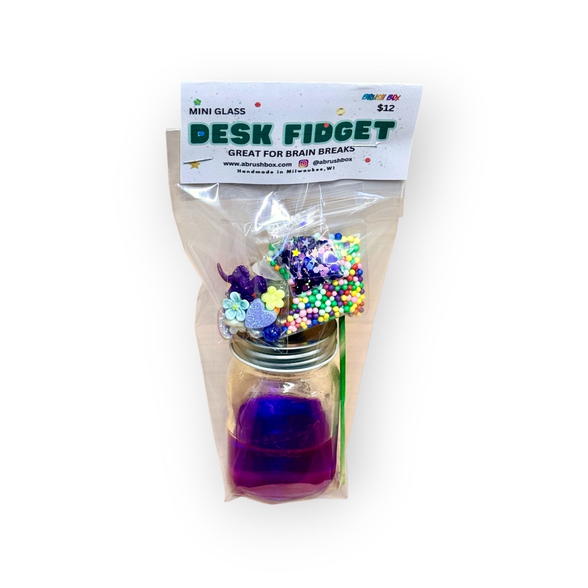 Mini Glass Desk Fridget DIY Jar