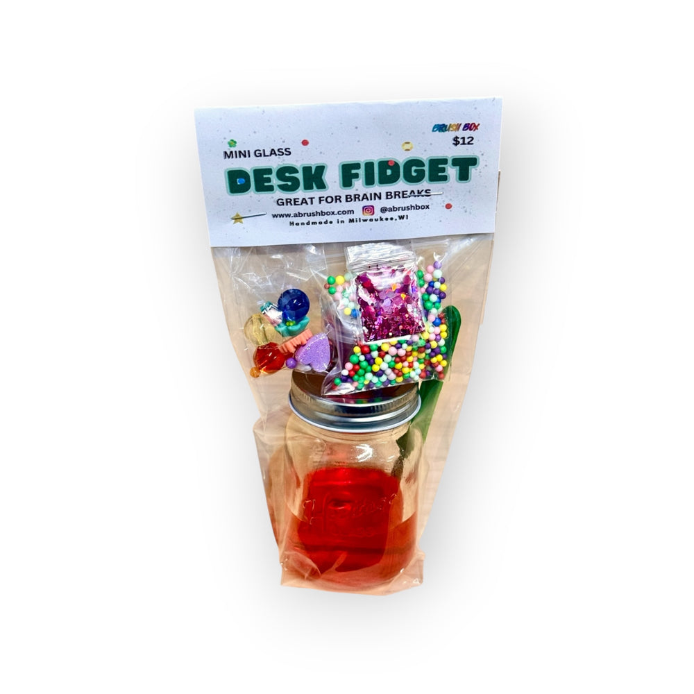 046 - Mini Glass Desk Fridget DIY Jar