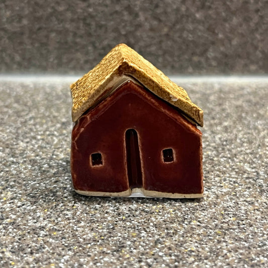 Miniature House - Burgundy