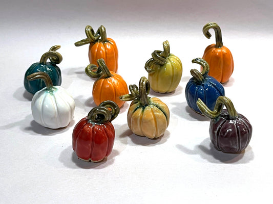 Miniature Ceramic Pumpkins - Assorted