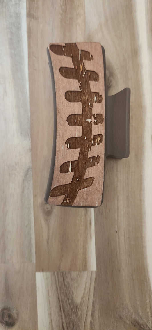 Large Football theme claw clip