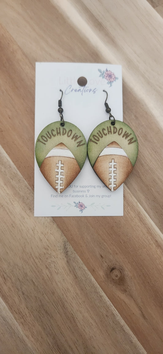 Wood Touchdown dangles 