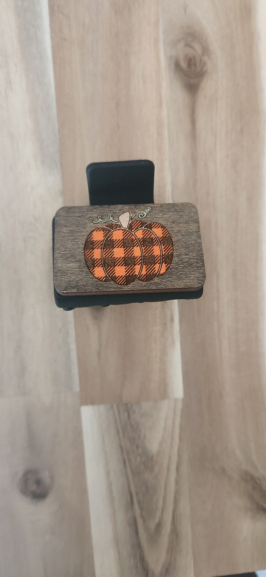 Small pumpkin claw clip 