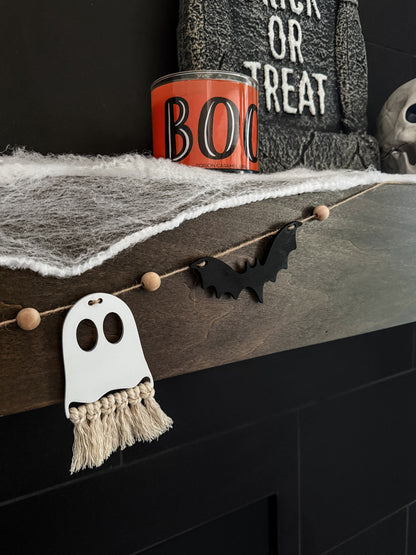 DIY Macrame Ghost and Bat Garland Kit