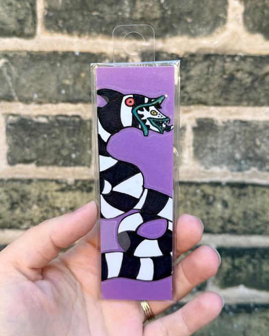 Beetlejuice Inspired Serpen tHand-Drawn Bookmark