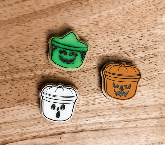 Halloween Bucket Magnet Set