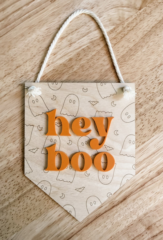 Hey Boo Banner - Small