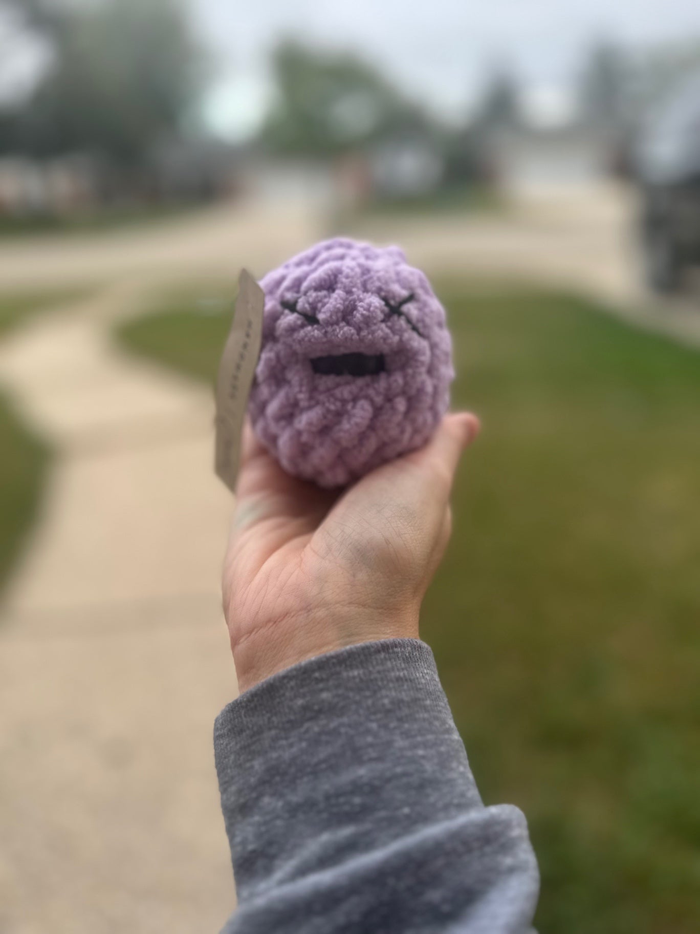 Crochet Squishy Stress Ball - Purple