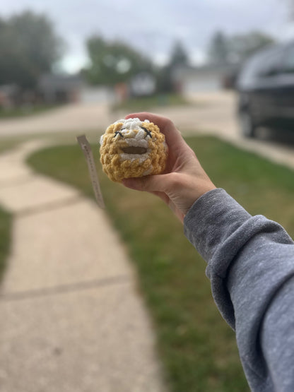 Crochet Squishy Stress Ball - Mixed Yellow