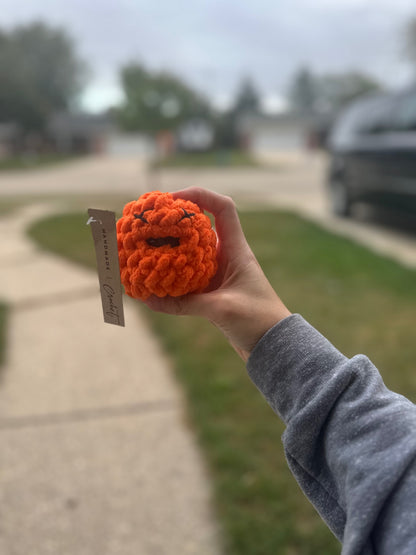 Crochet Squishy Stress Ball - Orange
