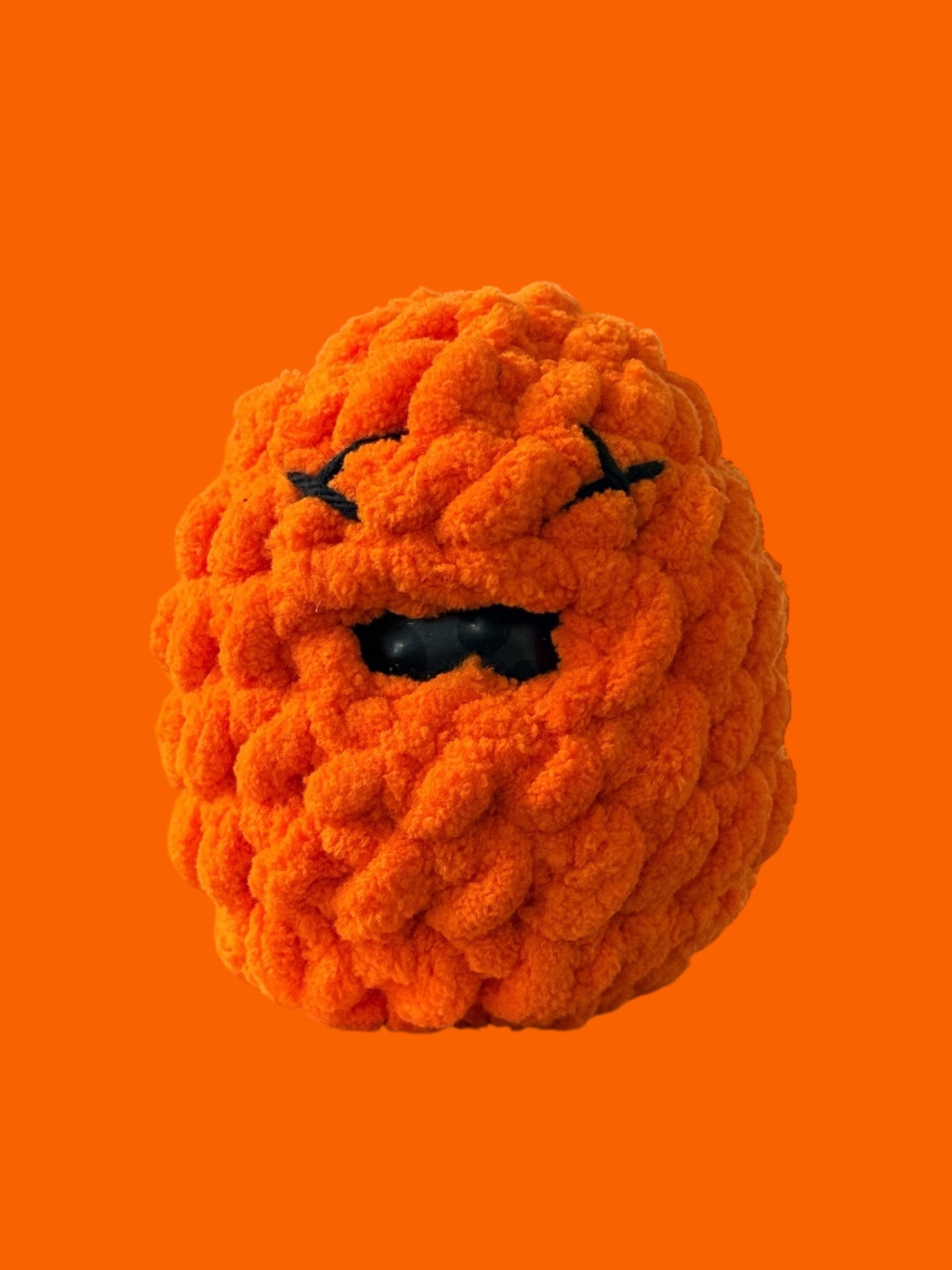 Crochet Squishy Stress Ball - Orange