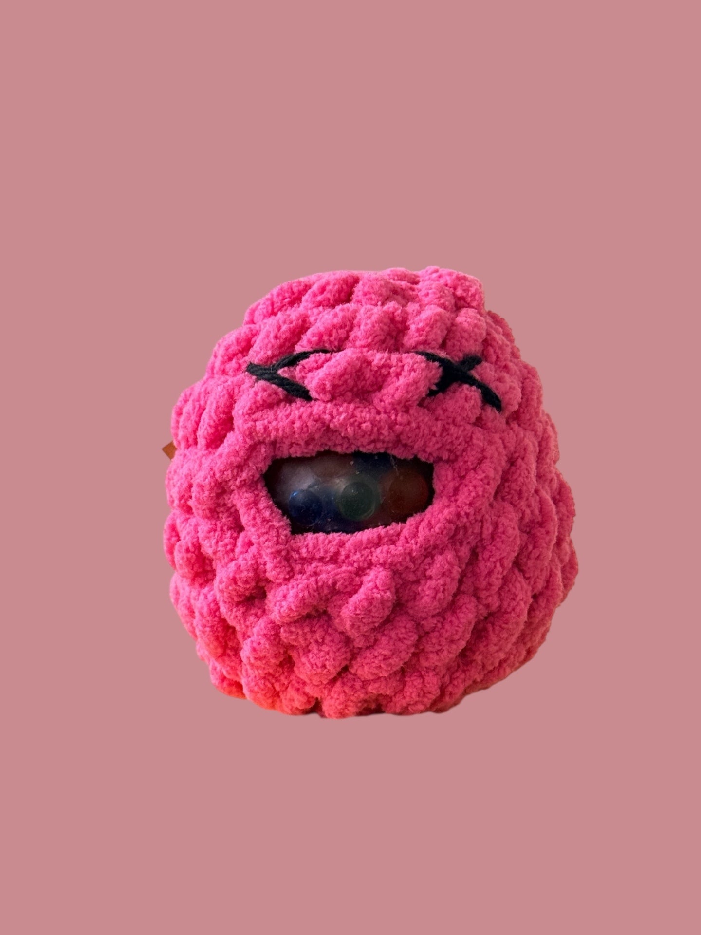 Crochet Squishy Stress Ball - Pink