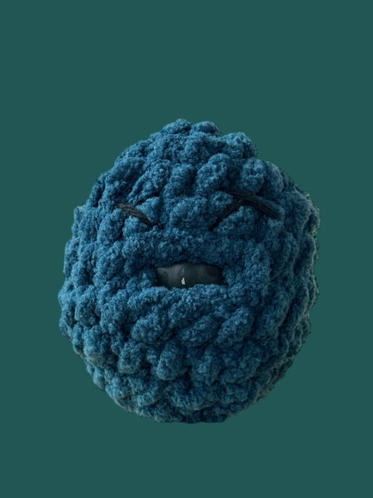 Crochet Squishy Stress Ball - Forest Green