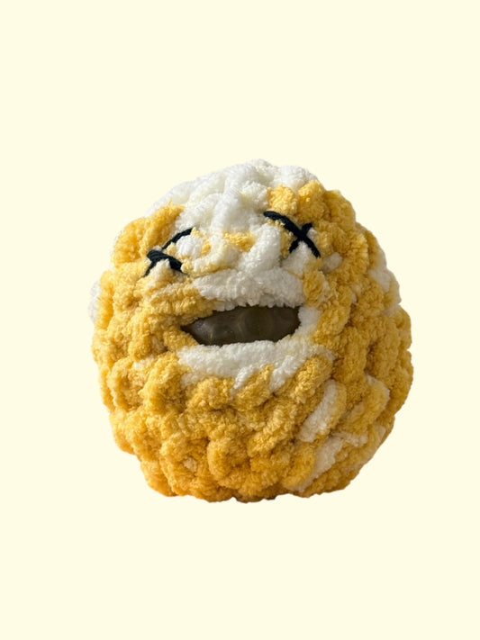 Crochet Squishy Stress Ball - Mixed Yellow