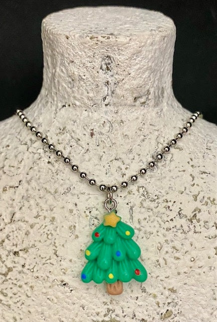Kids necklace - Christmas tree