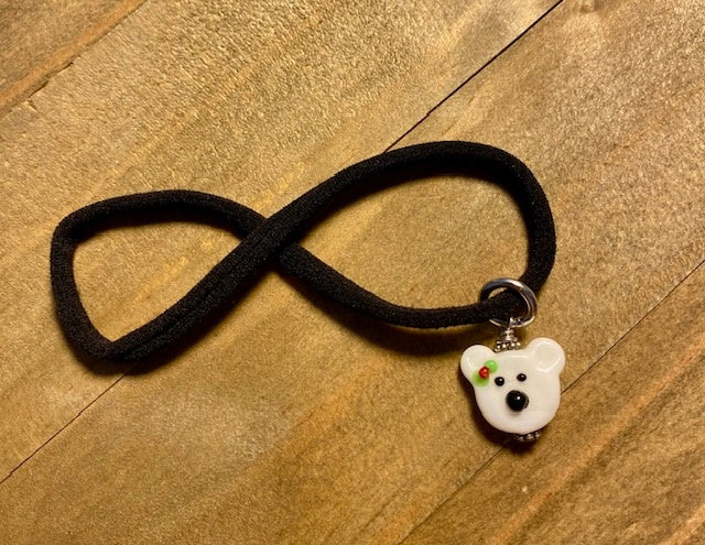 Kids multi wear (choker, bracelet & hair) - polar bear face 