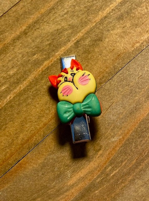 Kids hair clip - cat face