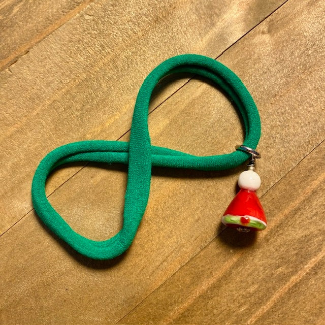 Kids multi wear (choker, bracelet, hair)  -  Santa hat