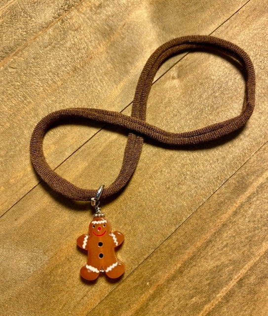 Kids multi wear (choker, bracelet & hair) - gingerbread man
