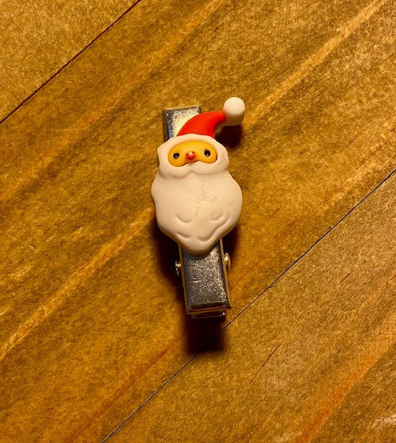 Kids hair clip - Santa face