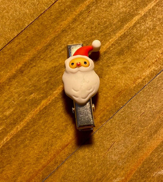 Kids hair clip - Santa face