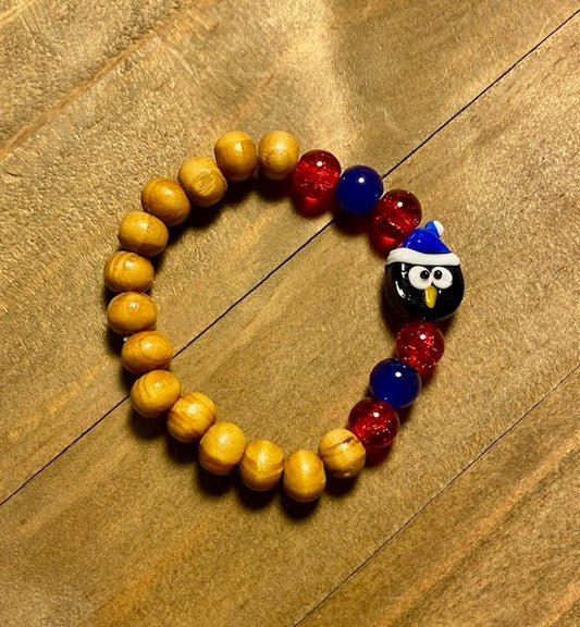 Kids stretch bracelet - penguin head