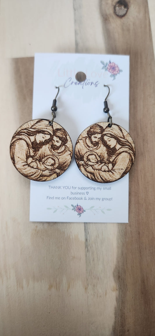 Nativity Circle Dangle
