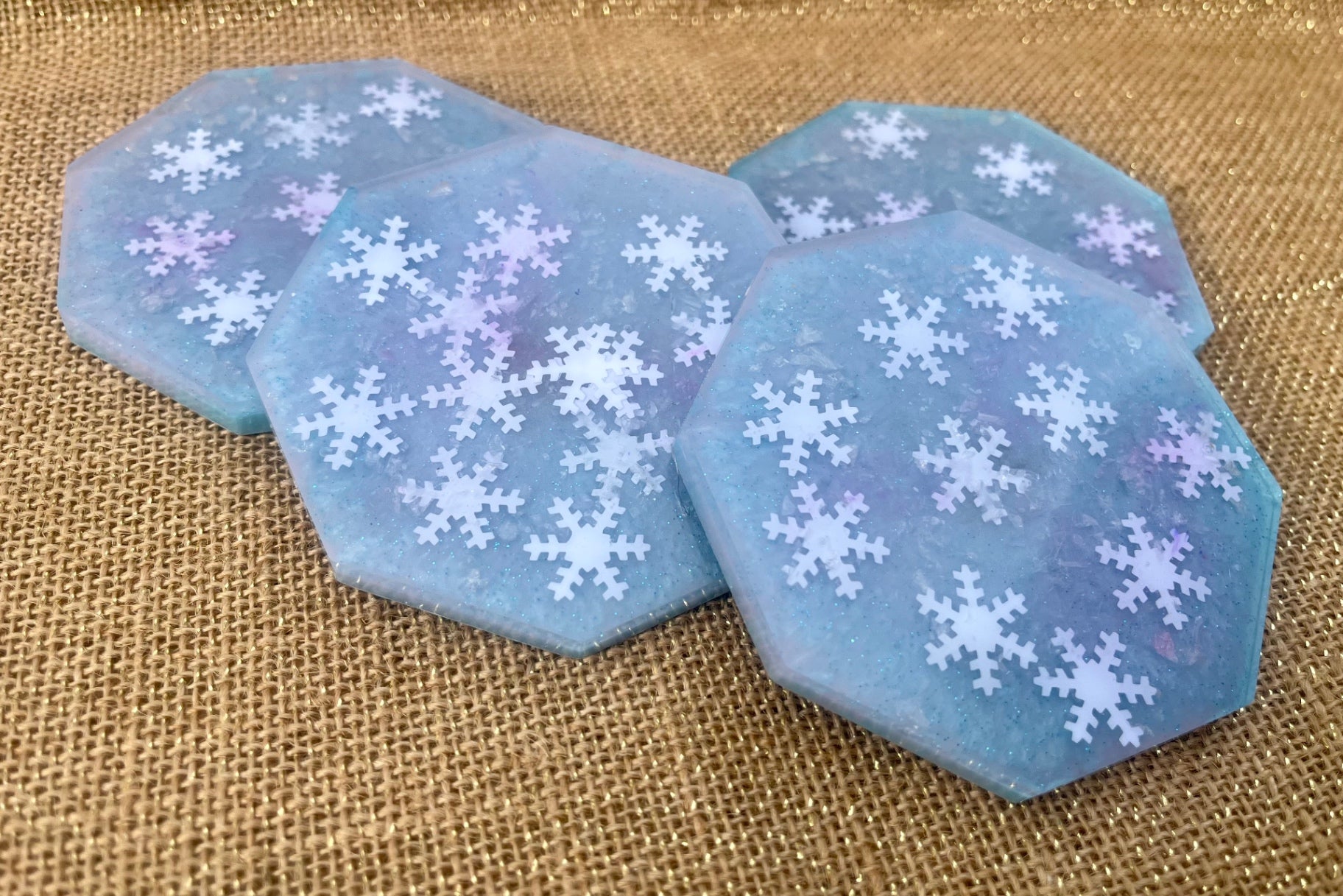 Glacial Blue Snowflake Set