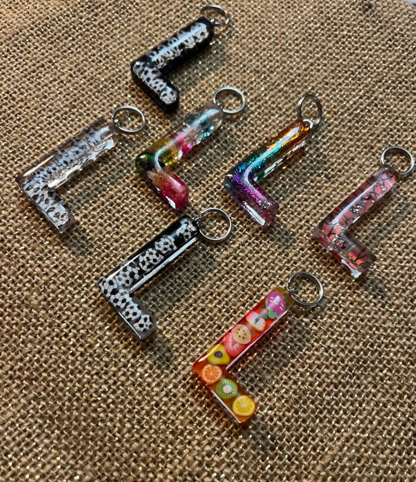 One-of-a-Kind Keychain Letter