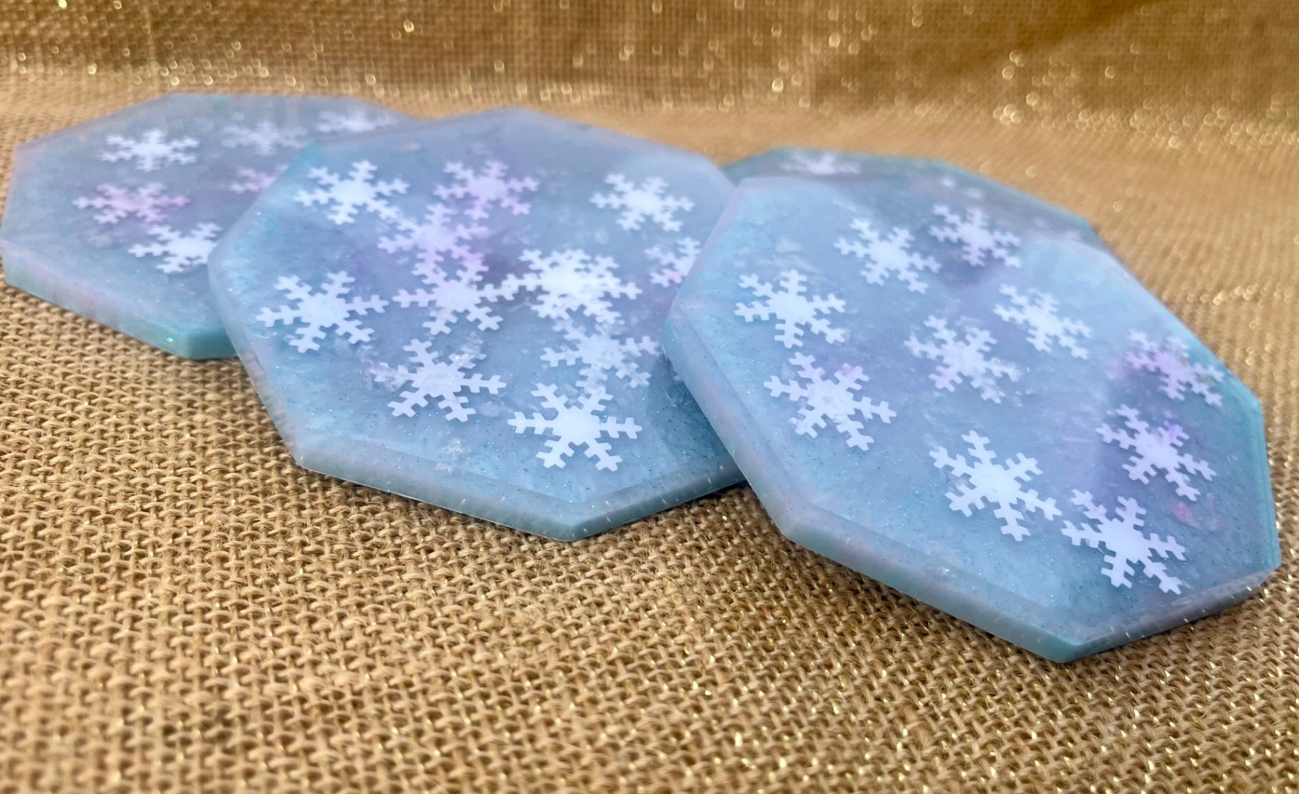 Glacial Blue Snowflake Set