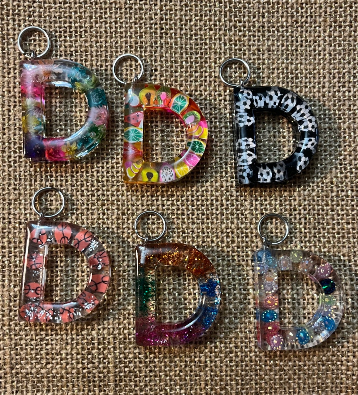 One-of-a-Kind Keychain Letter