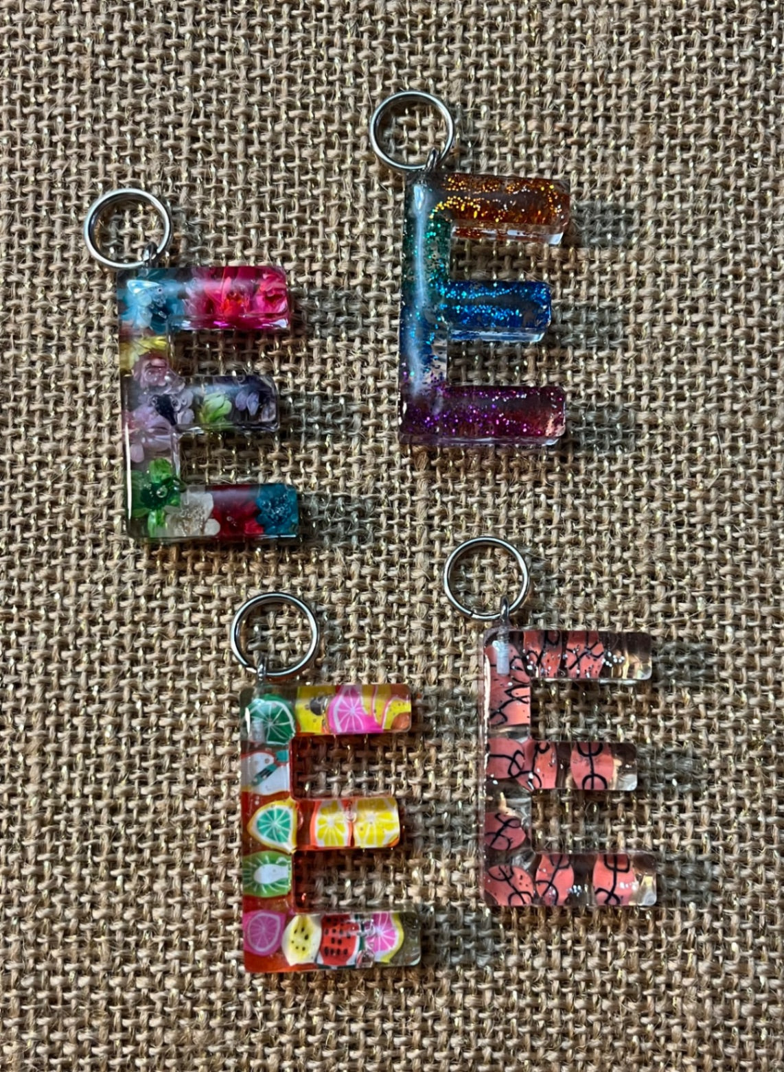 One-of-a-Kind Keychain Letter