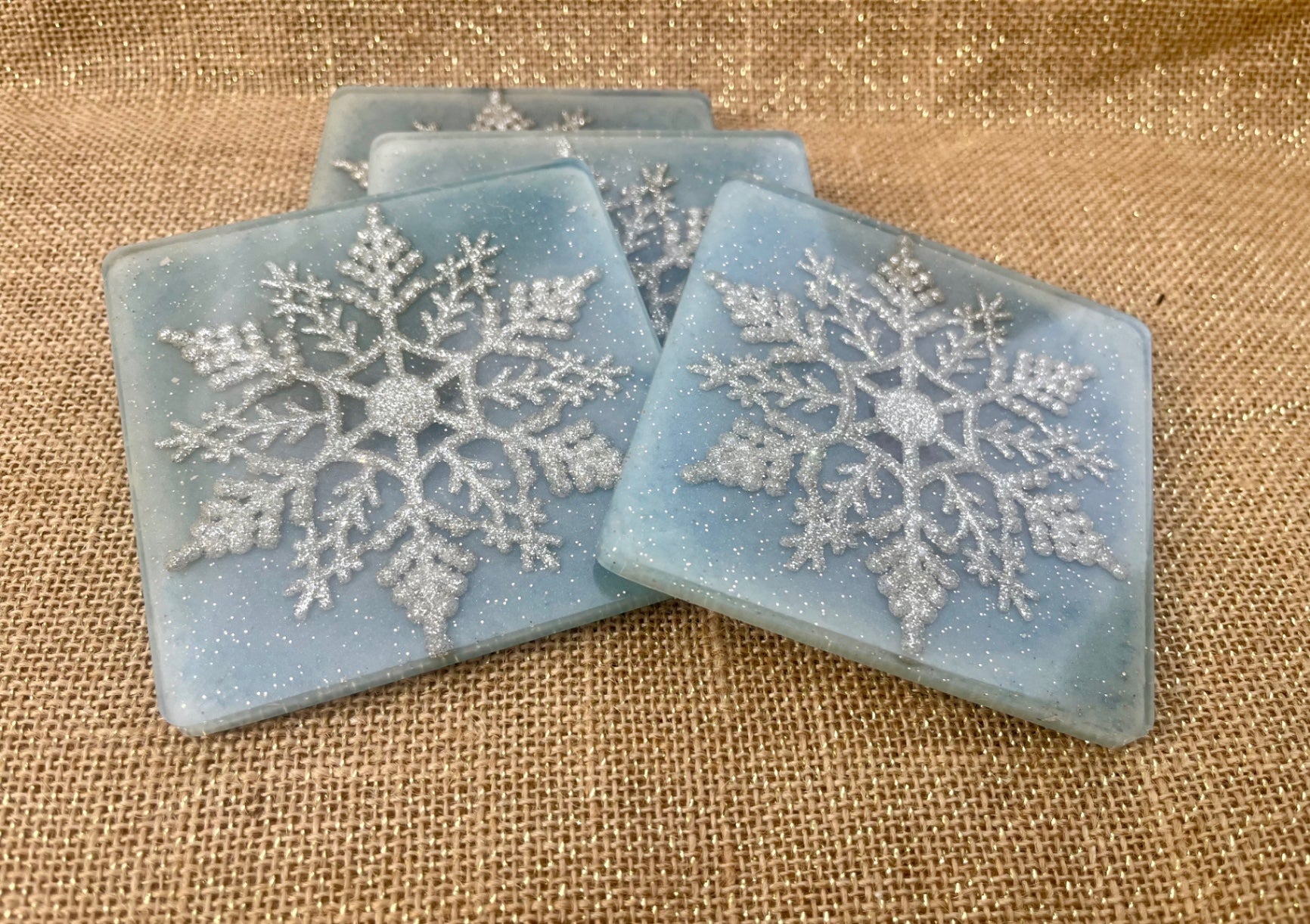 Winter Frost Coaster Set