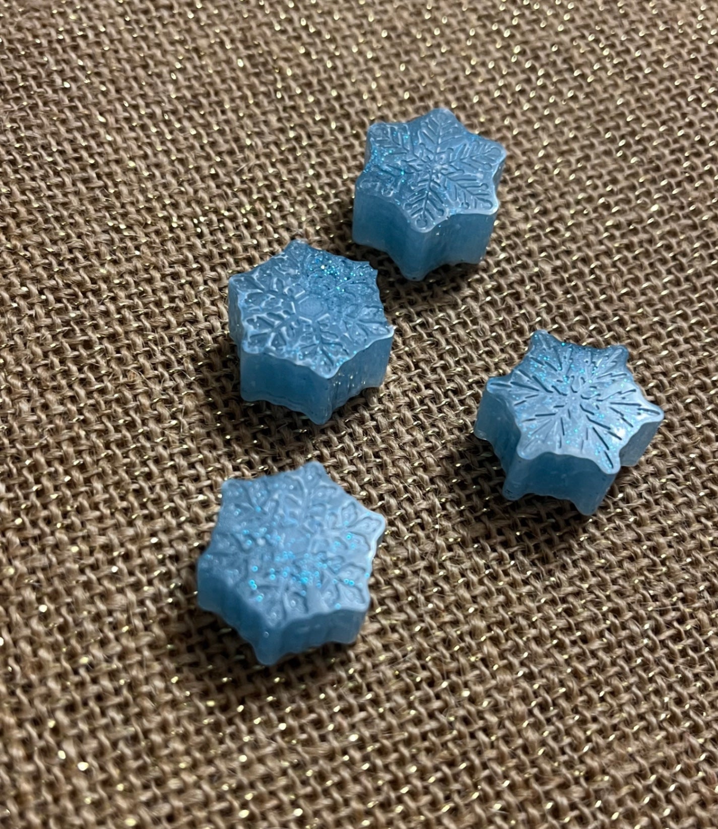 Icy Blue Snowflake Magnet