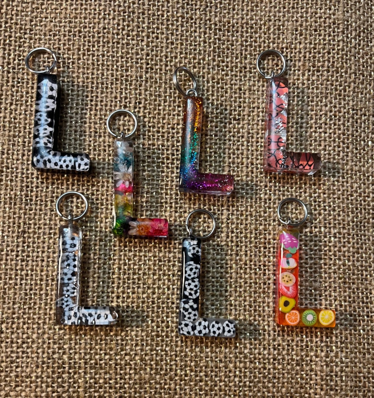 One-of-a-Kind Keychain Letter