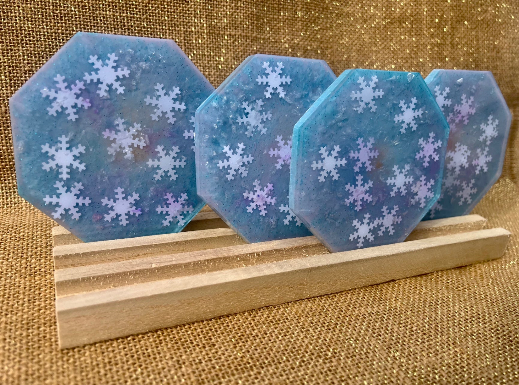 Glacial Blue Snowflake Set