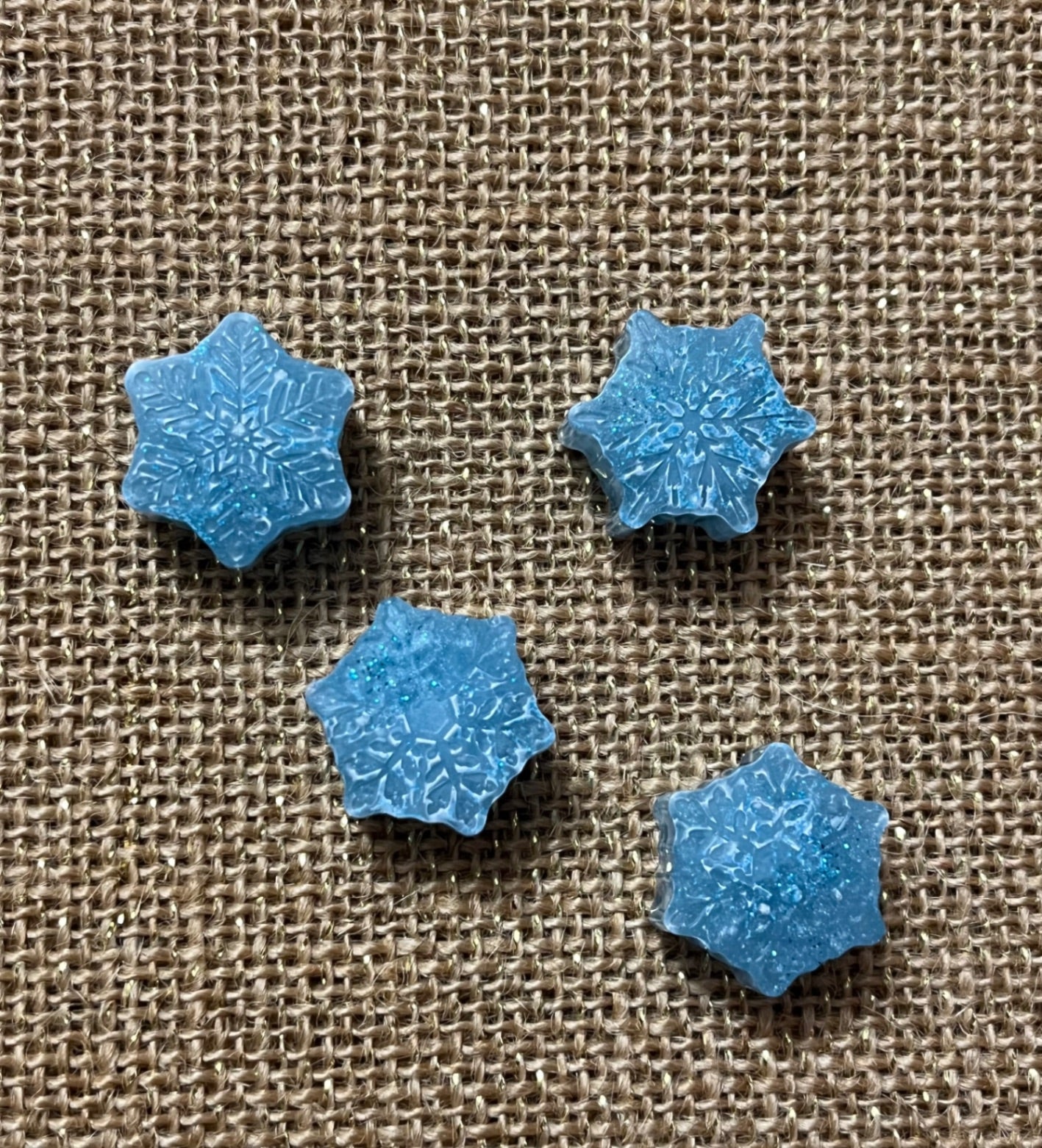 Icy Blue Snowflake Magnet