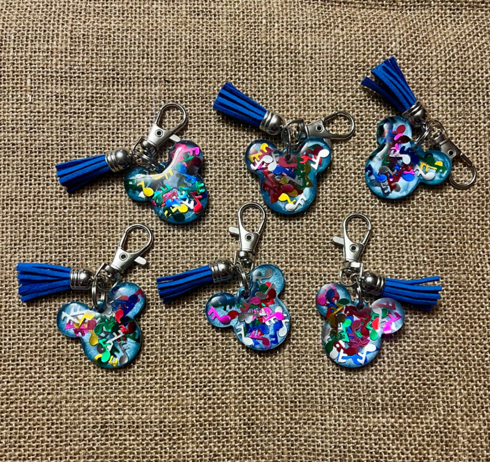 017 - Musical Mouse Resin Keychain