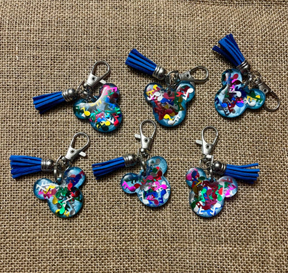 Musical Mouse Resin Keychain