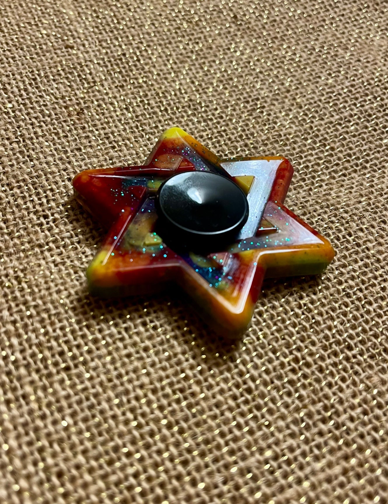 Colorful Resin Fidget Spinner