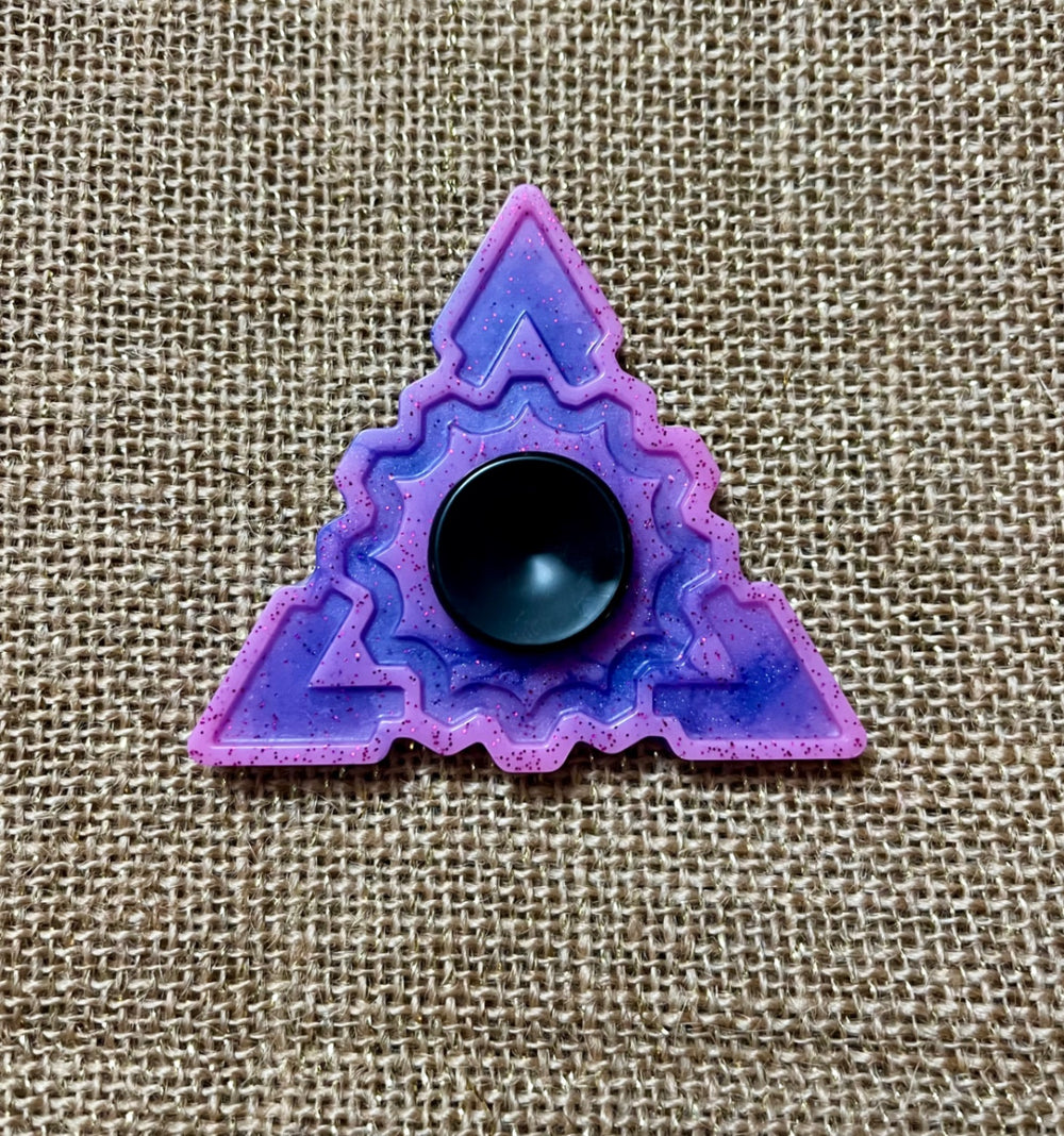 017 - Colorful Resin Fidget Spinner