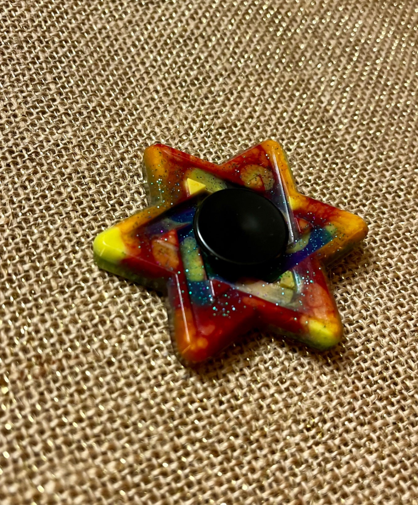 Colorful Resin Fidget Spinner